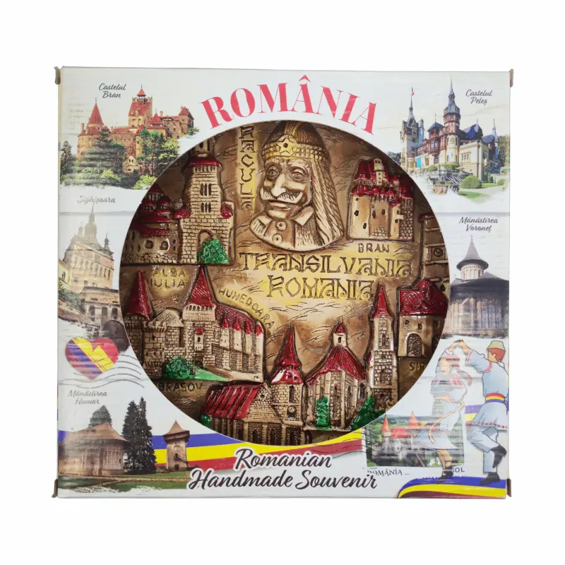 Placheta ipsos romania, suvenir gift shop, 16x24x2.5 cm, model es9669 d
